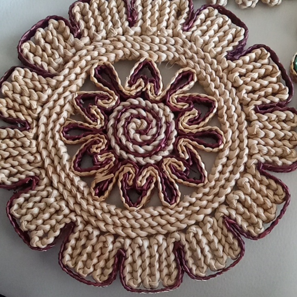 Artisan Crochet Pot Coaster Trio - Picture 4 of 6